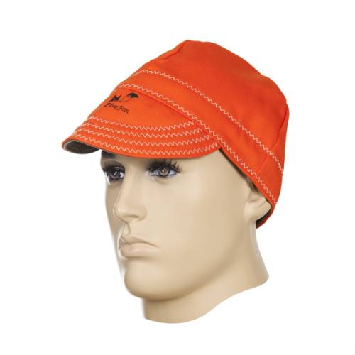 Fire Fox™ czapka spawalnicza, pomarańczowa trudnopalna bawełna, 56 cm