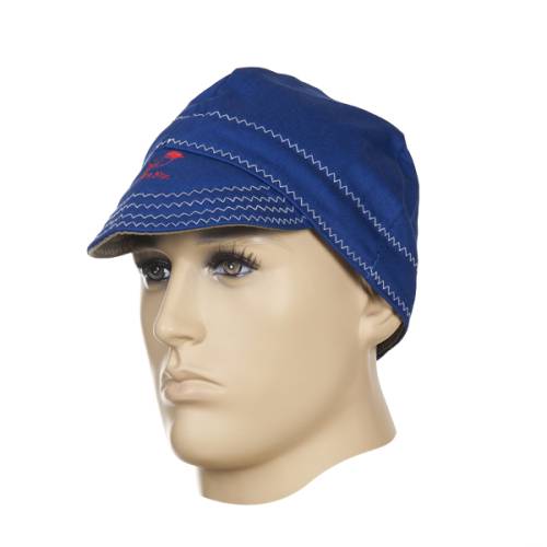 Fire Fox™ czapka spawalnicza, niebieska trudnopalna, 57 cm
