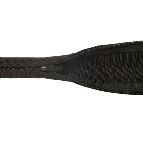 PYTHONrap™ osłona przewodów, czarna, licowa skóra wołowa, długość: 1 mb i średnica: 22 mm, zamek